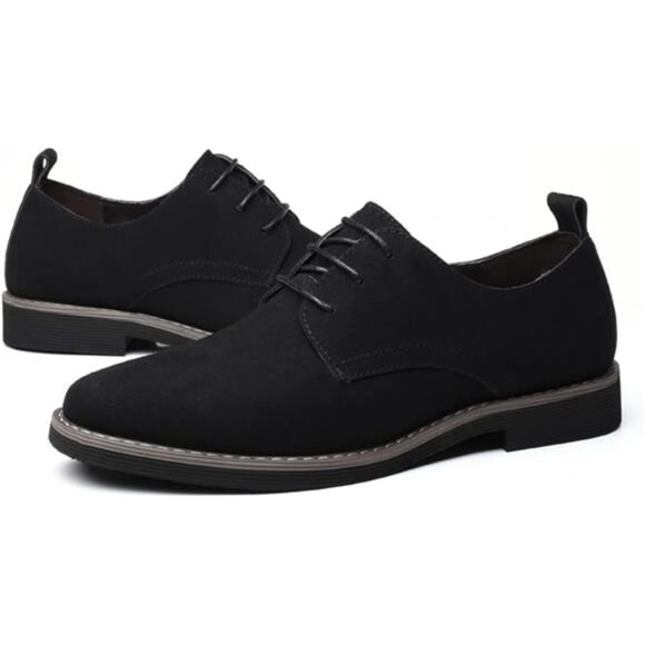 Men\'s Suede Shoes Dress Shoes Classic Oxfords Casual Lace Up Derbys Shoes main image 5